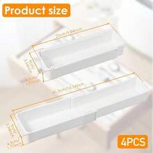 1pc Expandable Utensil Organizer Box, For Organizing Cutlery, Tableware And Flatware In Cabinets Or Drawers, Kitchen Storage, Kitchen Organization, Storage Supplies, Kitchen, Storage, Organization, Drawer Organizer, Travel, Kitchen Accessories, Kitchen Utensils, Kitchen Tools, Kitchen Items - White - View 10