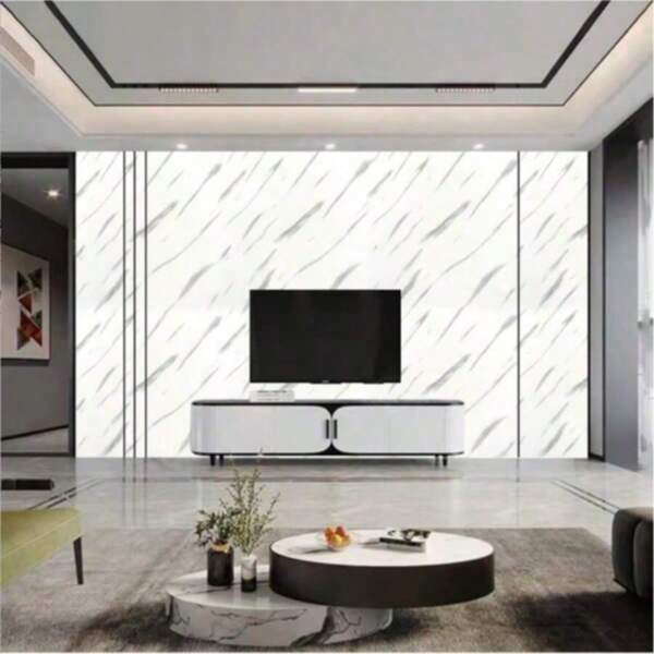 1 Roll Thick Self-Adhesive Wallpaper, Nordic Style Marble Pattern, Waterproof, Moisture-Proof, Dirt-Resistant, Easy To Clean, Can Beautify Walls And Change Indoor Environment, Suitable For Living Room, Dining Room, Bedroom, Kitchen Countertop, Dining Table, Coffee Table And More