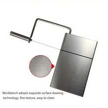 Board With Cutting Handle Cheese Slicer Butter Cutter Stainless Steel Square Blade For Even Slices Durable Kitchen Tool For Perfect Cheese Cutter - View 5