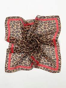 1 chiếc khăn bandana nữ thời trang xuân hè 2026, chất liệu chiffon in họa tiết da báo, kích thước 65*65 cm, phù hợp để sử dụng hàng ngày, khăn trùm đầu đa năng, được ưa chuộng để tạo kiểu tóc. - Nhiều màu - Xem 13