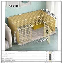 DIY Interlocking Pet Fence For Small Dogs, Guinea Pigs, Mini Rabbits, Kittens, Puppies, Small Animals Safety Barrier - Multicolor - View 13