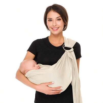 CUBY Fular Para Bebe, Mesh Baby Wraps Carrier, Adjustable Ring Baby Carrier, Infant Carrier, Quick-Dry Fabric, Perfect For Pools And Beaches