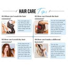 (50 G, 20 Pieces/Pack) Tape-In Human Hair Extensions, Straight, Seamless, Skin Weft, High-Quality Human Hair Extensions, Natural Color, Dark Brown-Blonde Hair, Natural Color Mix - S60 - View 6