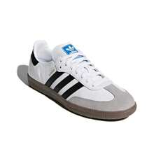 Adidas Originals SAMBA OG Classic Retro T-Toe Shoes, Soft Upper, Relaxed Feel, Low-Top German Training Shoes - 黑與白 - 查看 4