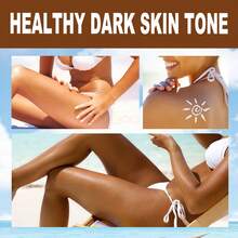 Crema hidratante y oscurecedora para piel de trigo, bronceadora corporal, hidratante y reparadora de quemaduras solares. - Bronce - Ver 6