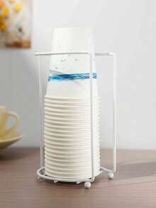 豪华纸杯架，一次性纸杯收纳架，饮水机杯架，纸杯盒，桌面家具杯架，无纸杯架，纸杯分配器，创意杯架，卫生整洁 - 彩色 - 查看 5