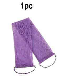 1-5件套非洲网状去角质浴巾，双面软硬去角质，有效身体磨砂，浴室背部按摩器，优质网状材质，便捷绑带设计，浴巾花纹，滋润肌肤，适合日常使用 - 多款式 - 查看 16