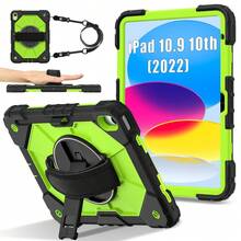 1pc 3-In-1 Anti-Drop Design, Adjustable Shoulder Strap, PC+Silicone Material, 360° Rotatable Handgrip Stand, Sturdy Protective Case Suitable Compatible With Ipad 11th (A16) 2025, 10th 2022, Galaxy Tab A11+ 2025/A9 Plus, Fashionable And Ideal For Gifts And Awards. - Multicolor - View 76