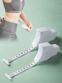 1pc Mini Retractable Ruler, Soft Leather Measuring Tape, Multifunctional High Precision 78.74 Inch Ruler, Can Measure Waist, Bust - A - View 2