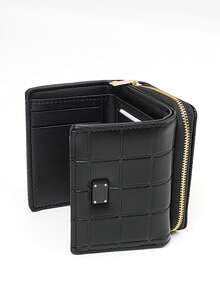 Compact Multi-Function Card Holder Wallet - Black - View 4