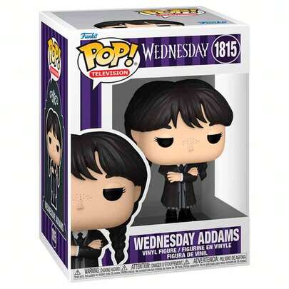  Figura Funko POP Wednesday - Wednesday Addams Nº1815 - Figura de Vinilo Coleccionable 9cm - Trenzas y uniforme Nevermore con brazos cruzados - Producto Oficial - Regalo para Coleccionistas - Envío GRATIS ✅ Entrega 24/48h a España (península)