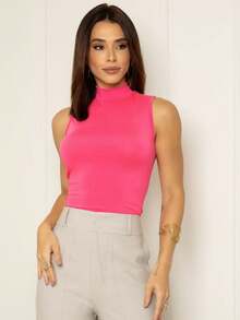 Women Tank Tops & Camis - Hot Pink - View 1
