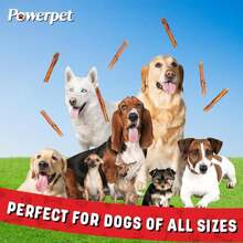 Powerpet 100% Natural Bully Stick - High Protein, Low Fat, Healthy Dog Treats, Long-Lasting Dog Chews, Easily Digestible, Cleans Teeth, Low Odor, for All Breeds &amp; Sizes, 6" - 25 Count - ColorB - Ver 4