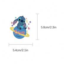 Disney 50pcs Stitch Themed Waterproof Stickers, Suitable For Water Bottles, Laptops, Skateboards, Guitars, Chairs, Desktops, Tablets, Phones, Phone Cases, Home Decor, Back To School Supplies, Holiday & Birthday Party Gifts - 50pcs - View 5
