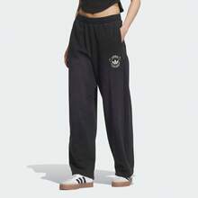 Adidas Originals Women's IH OVSZ PANT W Elastic Waist Pockets Casual Daily Sports Knit Pants KC5872 - Black - View 1