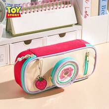 Estuche de lápices con diseño de dibujos animados de Disney, bolsa de almacenamiento de gran capacidad y alta calidad, organizador multifuncional de útiles escolares, bolsa de lápices minimalista de varias capas, nuevo diseño - Una pieza - Ver 6