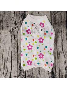 Cat Spay/Neuter Suit, Nursing Outfit With Straps, Cat Anti-Licking Clothes, Dog Spay/Neuter Surgery Suit, Dog Belly Wrap, Dog Pajamas, Small Dog Vest, Poodle/Teddy Bear Post-Op Protective Wear - White - View 4