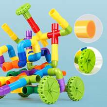 40Pcs Water Pipe Building Blocks, STEM Learning Educational Toys, DIY Interlocking Construction Bricks For Toddlers Kids Ages 3+, Ideal Birthday Gift For Boys Girls - 彩色 - 查看 8