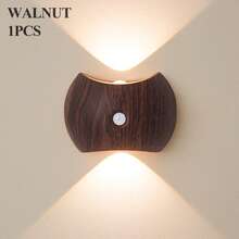 Creative LED Motion Sensor Wall Light, USB Rechargeable Wireless Battery Powered LED Night Light, Suitable For Corridor/Bedroom/Bathroom, Bedside Table, Desk, Wardrobe, Home Decor, Living Room - 多色 - 查看 26