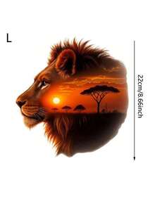 1pc/2pcs/3pcs Lion Sunset Heat Transfer Vinyl Stickers, Easy To Iron, Washable And Durable, Suitable For DIY T-Shirts, Jeans, Backpacks And Pillows - L - View 9
