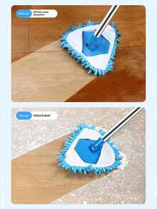 360°旋转伸缩三角拖把套装，多功能可调节手柄，配备可拆卸可水洗超细纤维拖把头，适用于地板、墙壁、天花板、瓷砖、汽车、窗户、踢脚线等多种清洁方式，干湿两用，角度可调，可伸缩设计，方便清洁高处和宠物毛发，是家庭主妇、清洁工、汽车美容师的理想之选，也是春季大扫除、乔迁之喜、返校季、新年除尘等家居清洁的必备良品。 - 多色新款 - 查看 4