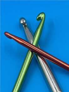 大号钩针，特大号铝制钩针，10毫米、12毫米、15毫米钩针，粗线钩针，毛毯钩针工具，轻质金属钩针，适合初学者，符合人体工学的手柄，快速钩织 - 加大粗號鉤針 - 查看 2