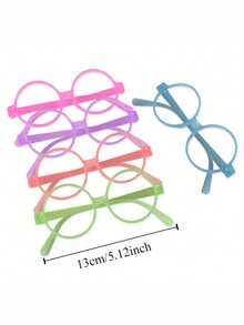 Set de 10 piezas de gafas de plástico luminosas que no requieren energía/Varios colores/Adecuadas para bares, KTV, bailes de graduación y accesorios fotográficos, regalos de fiesta y celebraciones festivas - Ver 5