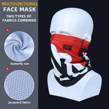 Fabulous Be Xtreme Multi-Functional Face Mask, Fashionable & Cool, Moisture-Wicking, Elastic, Suitable For Cycling, Running, Hiking, Fishing, All Seasons - Multicolor - View 12