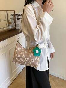 New Fashion Women's Handbag, Pleated Crescent-Shaped Bag, Casual Chic Korean Style Shoulder Bag, Commuting Crossbody Bag - Multicolor - View 4