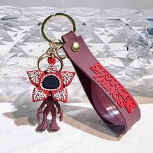 1pc 5D Dark Theme Venus Flytrap 3D Keychain, With Theme Leather Strap, Personalized Portable Hanging Decoration, Perfect For Fans, Backpack Decoration, Toy Enthusiasts, And Creative Accessories. New Year Gift, Valentine's Day Gift, Easter Gift - Multicolor - View 4