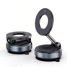 SZYSGSD Strong Magnetic Car Phone Holder - Foldable, 360° Adjustable Vacuum Mount With Multi-Angle Adjustment, Waterproof Aluminum Alloy Design For Secure And Stable Phone Holding, Universal Car Mount|Modern Car Accessory|Adjustable Phone Holder ﻿ - Black - View 7