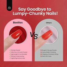 Beetles Red Dip Powder Nail Kit 6 Colors Red Glitter Dipping Powder No Need Nail Lamp Cured Manicure DIY Salon Valentines Gift For Girls Women - 0-Ruby 前言 - 查看 6