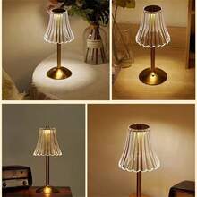 Gold Lamps LED 3 Colors Bedside Lamp  Crystal Cordless Table Lamp USB Charge  Dimmable Bedroom Lamps Vintage Lamp Rechargeable Nightstand Lamp Table Lamp For Bedroom Living Room Bathroom Hotel Bar, Valentine's Day And New Year Gifts - 金色-4pcs - 查看 11