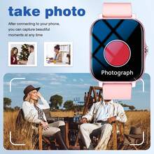 Smart Watch, Wireless Calling /Dial, Multi -Sport Mode, Calling Reminder And Rejection,Information Reminder,SMS Reminder,For IPhone/Andriod - 彩色 - 查看 9