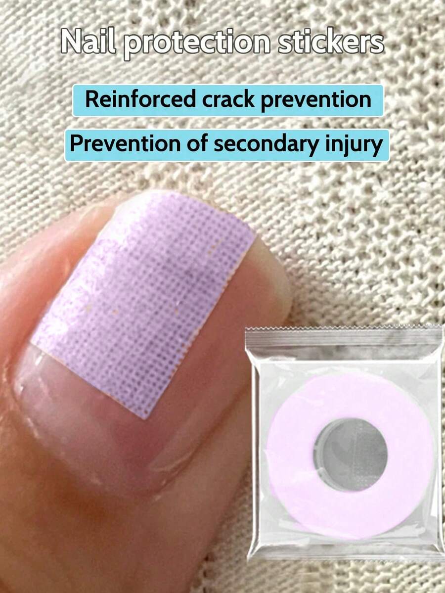 Pegatinas de protección para uñas, pegatinas de protección de heridas transpirables, herramientas de protección para el arte de uñas - Púrpura malva - Ver 1