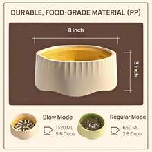 Separable Cat Interactive Puzzle Design,Non-Slip Durable Dog Food Bowl, Easy Clean Design To Prevent Puppies From Overeating - 1320ml - View 8