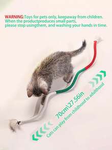 PETSIN Pet Teeth Cleaning Knotted Rope Toy, Durable Self-Entertainment Cat Toy - Multicolor - View 11