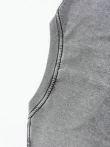 Disney Official Licensed Mickey Mouse Playful 4-Panel Collage Print Vintage Wash 230g Cotton Crew Neck Unisex Tee - Xám - Xem 3