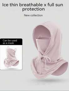 1pc Unisex Multifunctional Sunscreen Headband Face Mask, Sun Protection Neck Gaiter For Outdoor Activities Like Cycling, Traveling, Hiking - Multicolor - View 3
