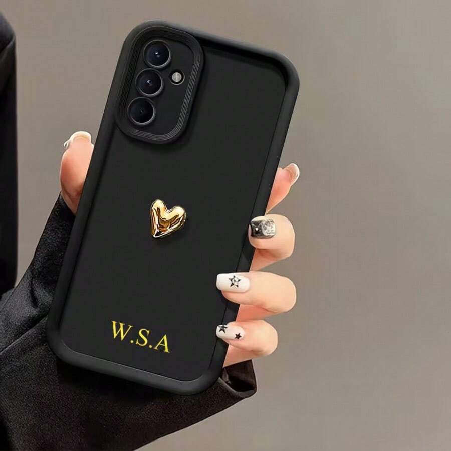 个性化定制字体姓名手机壳,永恒时尚。一款永不过时的定制手机壳。DIY定制手机壳。个性化姓名手机壳。送给母亲、父亲、情侣、伴侣或朋友的理想礼物。适用于情人节、母亲节、儿童节和其他纪念日。兼容苹果、传音等手机型号,国际版,非国内版。 - 黑色 - 查看 1