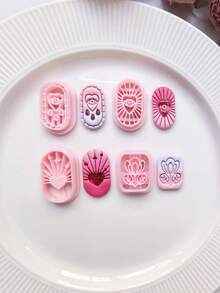 Plastic Polymer Clay Cutters & Retro Mysterious Style - DIY Crafting With Precise Cutting Edges For Handmade Clay, Jewelry Beads, Resin Charms - Molding Die For Polymer Clay Art Supplies (Compatible With DIY Kits) - TH248 - Xem 5