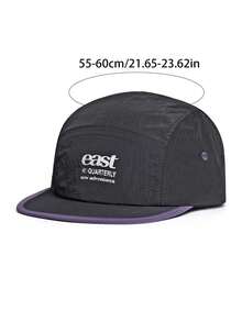 1 chiếc mũ lưỡi trai phong cách retro Mỹ, nhanh khô, phối màu, nhẹ, thích hợp cho hoạt động ngoài trời, leo núi, mũ 5 múi phong cách hip-hop độc đáo dành cho nam giới mùa hè. - A - Xem 4