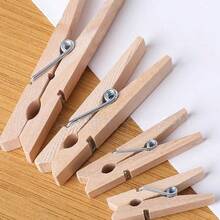 30个木制衣夹，长度约7.2厘米/2.8英寸 - 彩色 - 查看 4