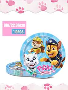 Paw Patrol 汪汪隊主題生日派對裝飾套組，一站式派對用品組合，包含橫幅、桌布與拍照道具的完整派對用品，適合生日慶祝與各種節日派對 - 彩色 - 查看 29