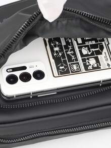 Leisure Versatile Small Square Bag, Waterproof And Wear-Resistant, Multi-Pocket Shoulder Bag, Fashionable And Simple Small Cross-Body Bag, Outdoor Commuting Bag Men's Camera Bag, Fashionable Men's Bag. - Multicolor - View 6