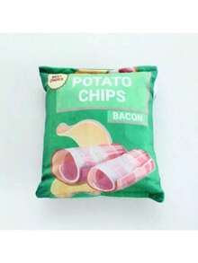 1个薯片桶造型/薯片包装造型毛绒咀嚼玩偶，互动发声毛绒玩偶，适合猫狗，狗狗咀嚼玩偶，宠物发声玩偶，薯片造型毛绒发声玩偶，中小型犬耐咬玩偶，娱乐和咀嚼舒缓，可水洗，缓解幼犬分离焦虑，训练奖励和陪伴，宠物派对必备，宠物用品，宠物玩具，宠物毛绒玩具（款式随机发货） - 彩色 - 查看 9