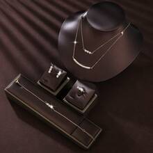 5pcs/Set Fashionable Inlaid Jewelry Set, Perfect For Mother's Day Gift - Set - View 5