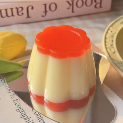 ArtCreativity 焦糖布丁玩具食物，男孩女孩可装扮的玩具食物，零食主题生日派对礼物，独特的儿童礼物，大型柔软慢回弹感官玩具，超柔软挤压玩具 - TPR材质，适合学生和办公室趣味手工