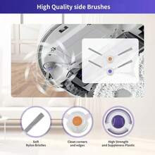 Pièces de rechange pour aspirateur robot Narwal Freo X Ultra / J4 / J4 Lite, comprenant brosse principale, brosse latérale, chiffon de serpillière, filtre HEPA - Voir 7