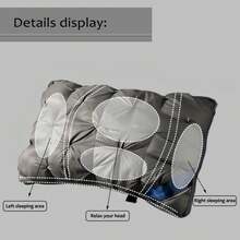 Queen Pillow 2-Piece Set,, Suitable For Side Sleeping, Abdomen And Back Sleeping, Fluffy Down Instead Of Microfiber Filled Pillows - Xám - Xem 4